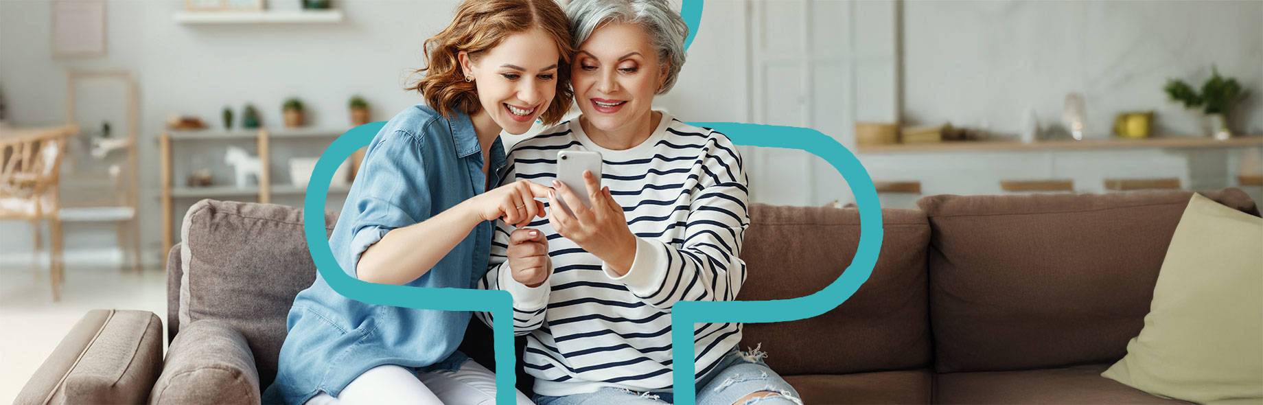 Mediq App Nutzung von zwei Frauen